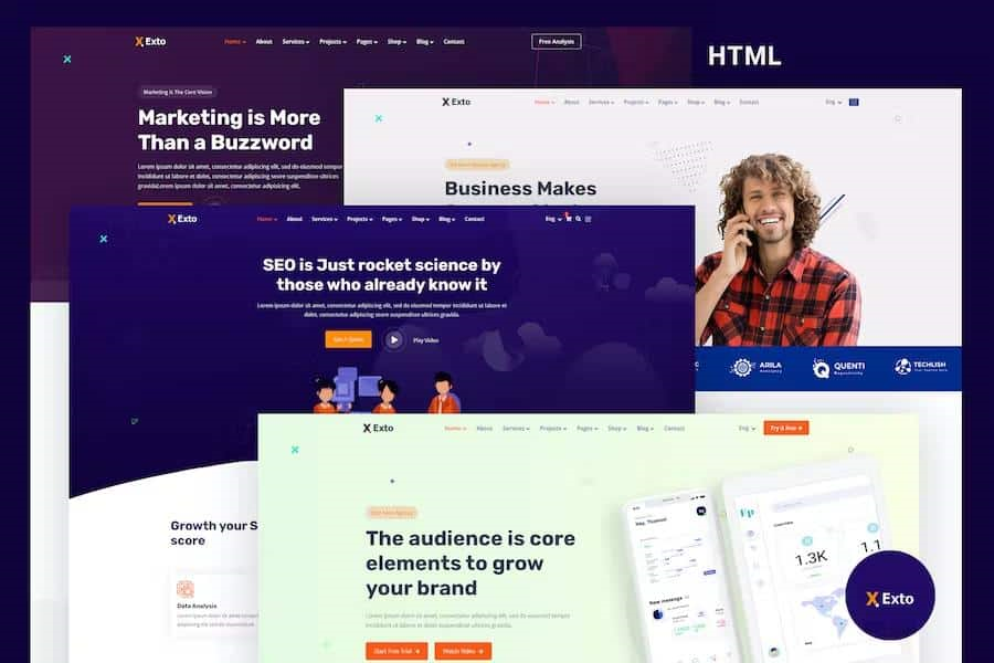 EXTO – SEO & MARKETING AGENCY HTML TEMPLATE